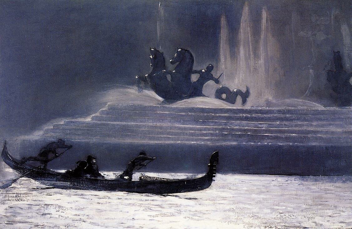 Homer_Winslow_The_Fountains_at_Night_World-s_Columbian_Exposition