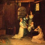 Millet_Francis_David_Playing_with_Baby