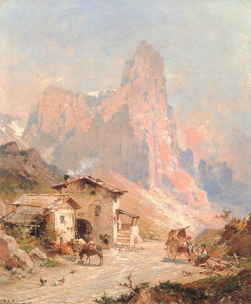 Figures_in_A_Village_in_the_Dolomites