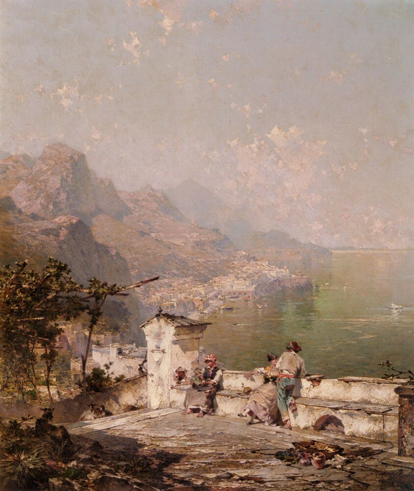 Unterberger_Franz_Richard_Amalfi_The_Gulf_Of_Salerno