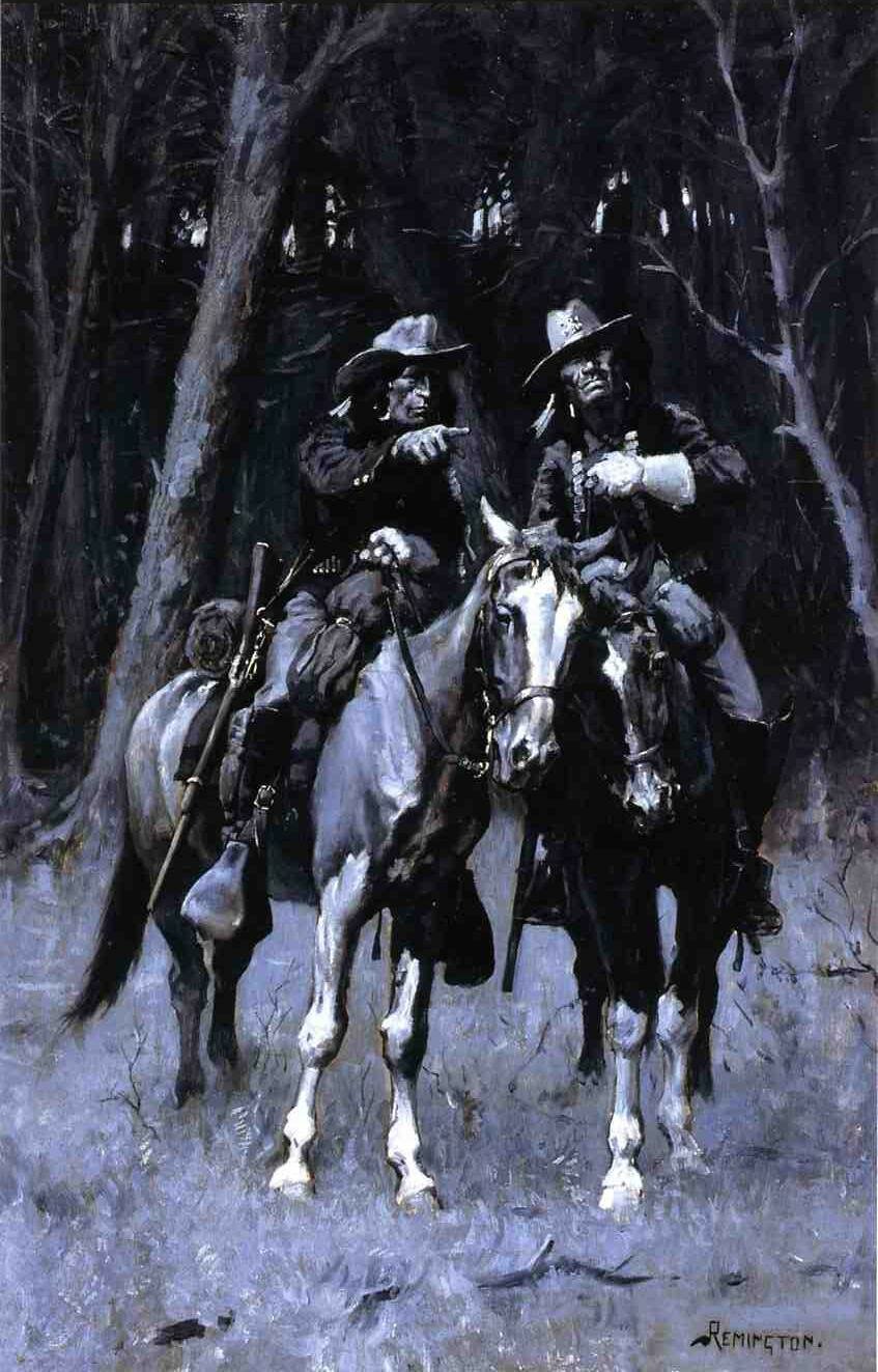 Remington_Frederic_Cheyenne_Scouts_Patrolling_the_Big_Timber_of_the_North_Canadian_Oklahoma